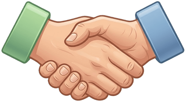 Handshake approval illustration